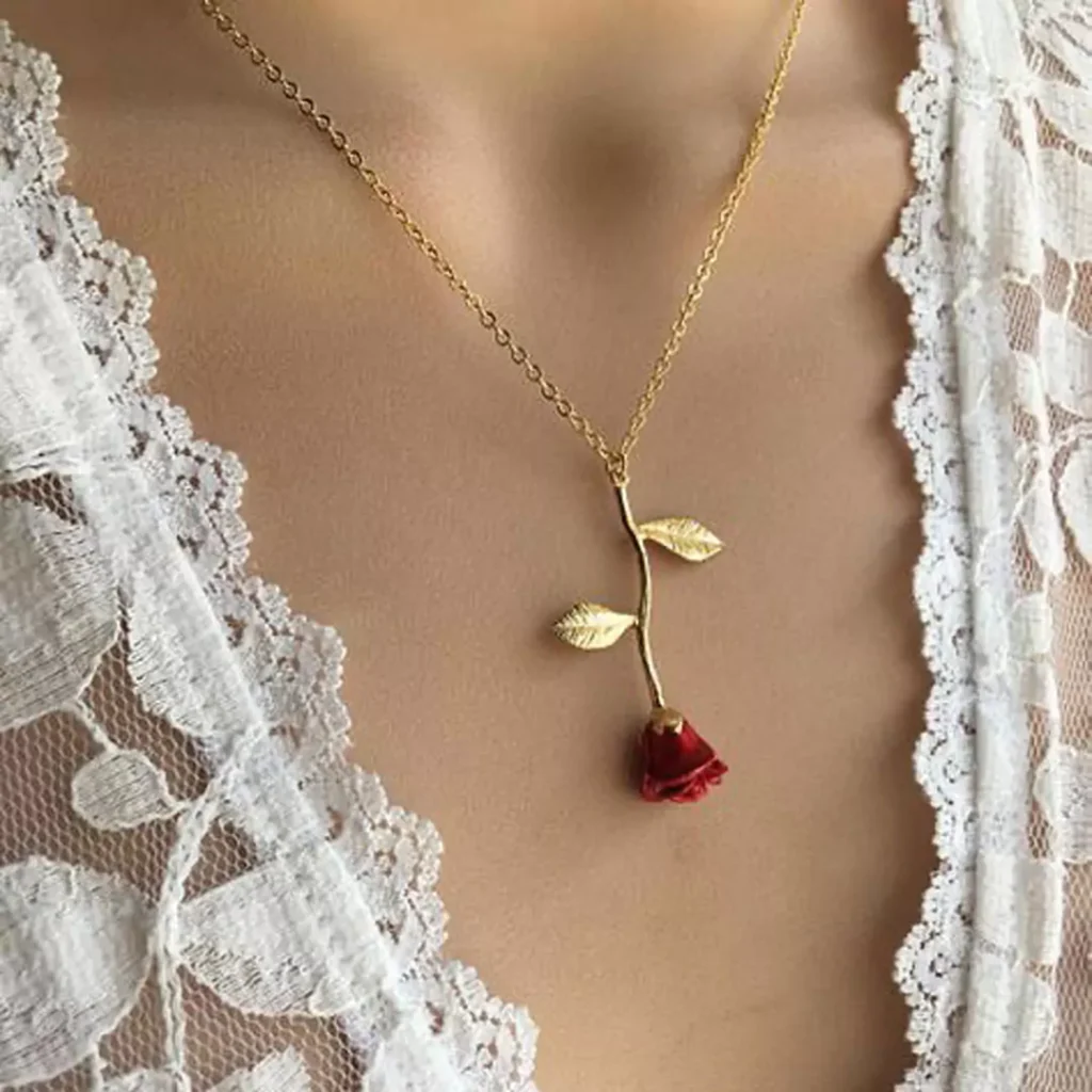 Special flower branch design necklaces 