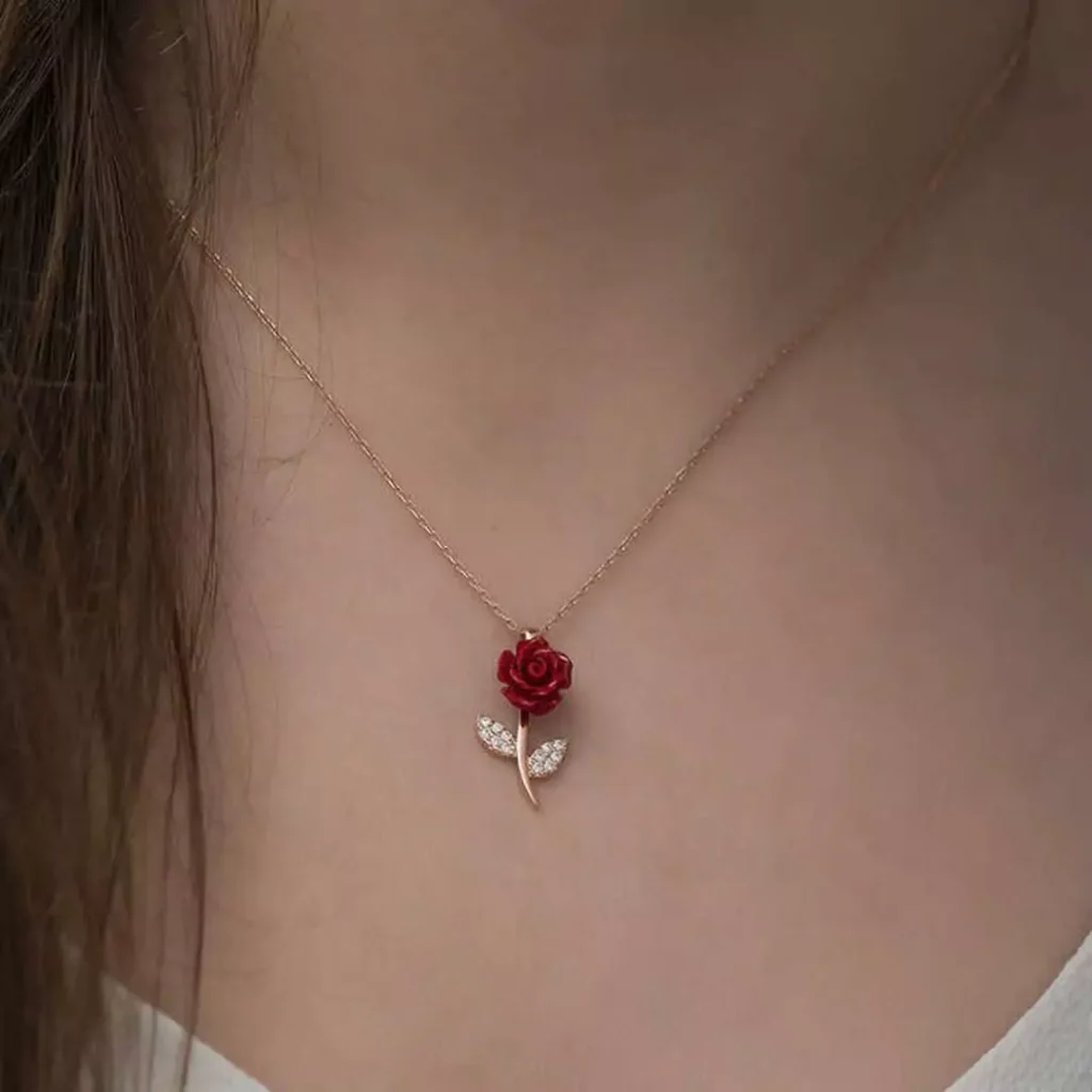 Stylish and flower branch design necklaces 