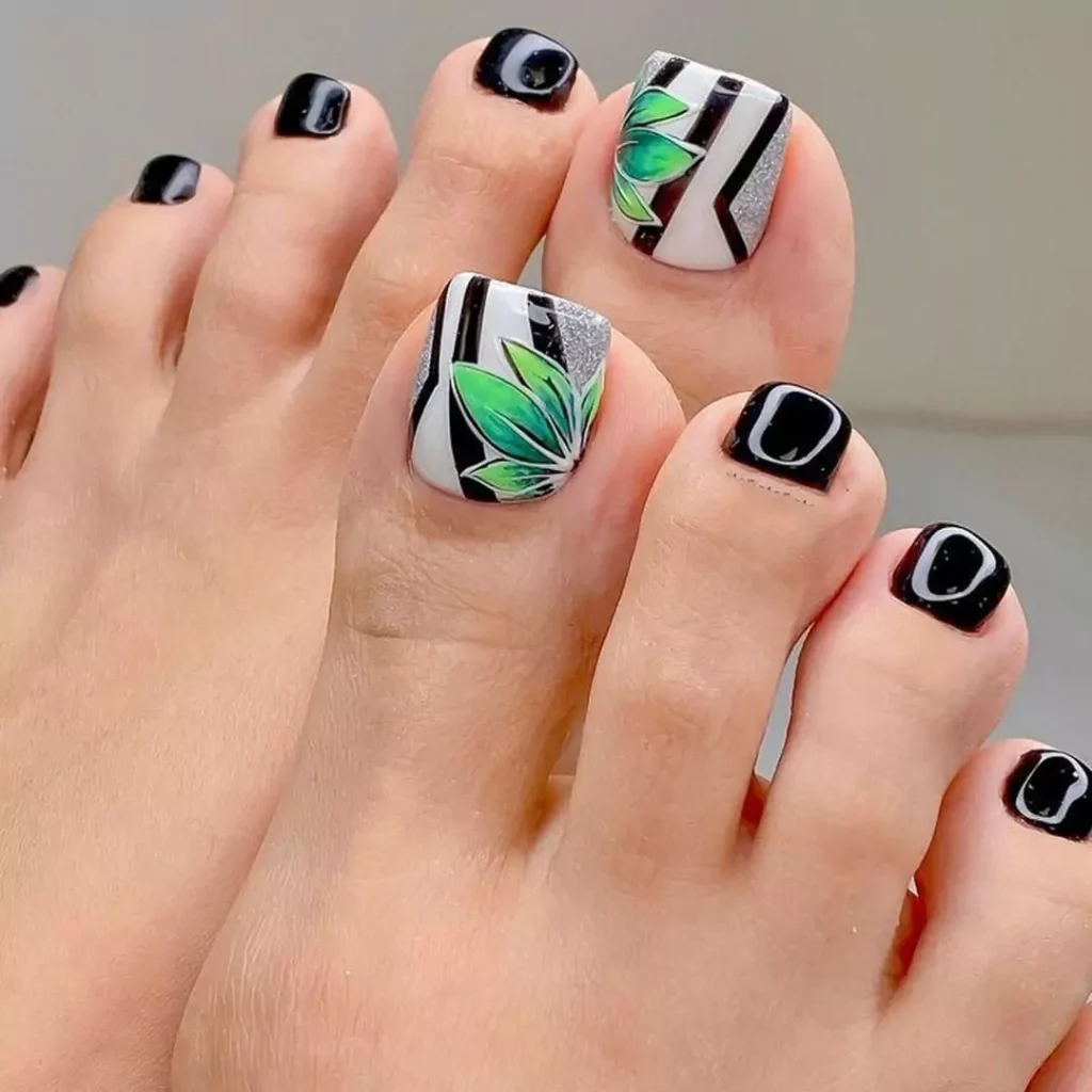 Attractive special toenail design