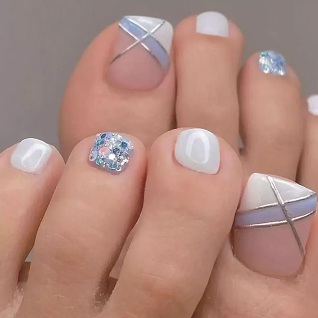 Modern special toenail design