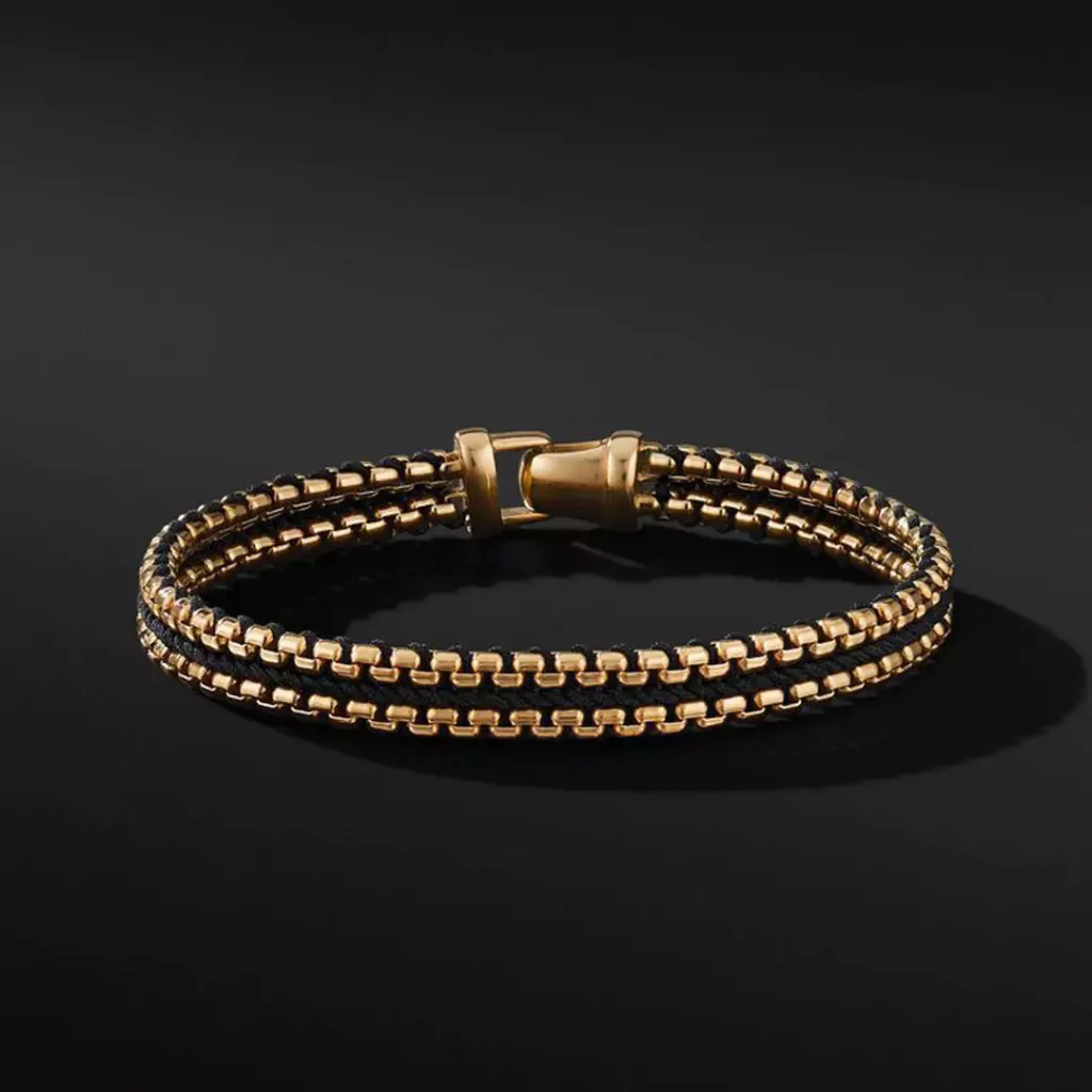 magnificent black diamond gold bracelets