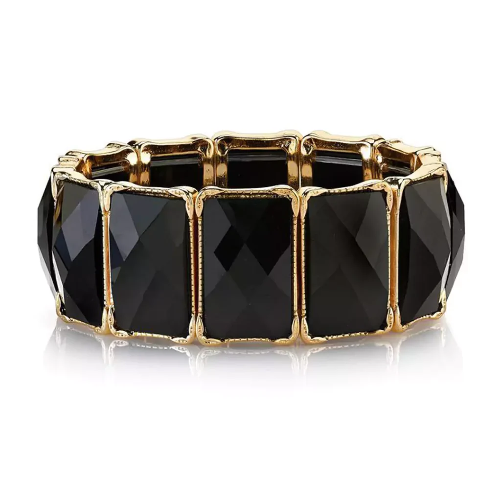 splendid black diamond gold bracelets