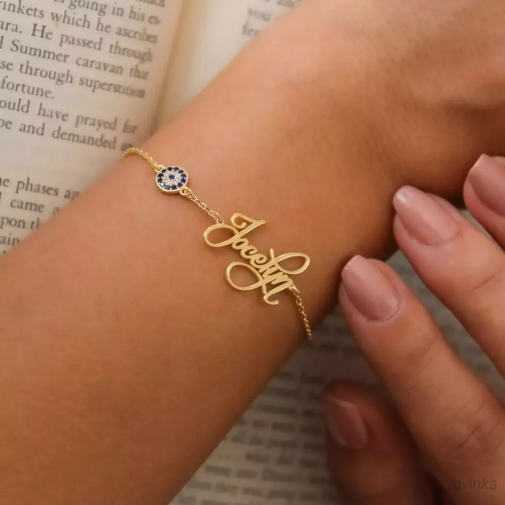 exquisite gold bracelets with name designs for women 