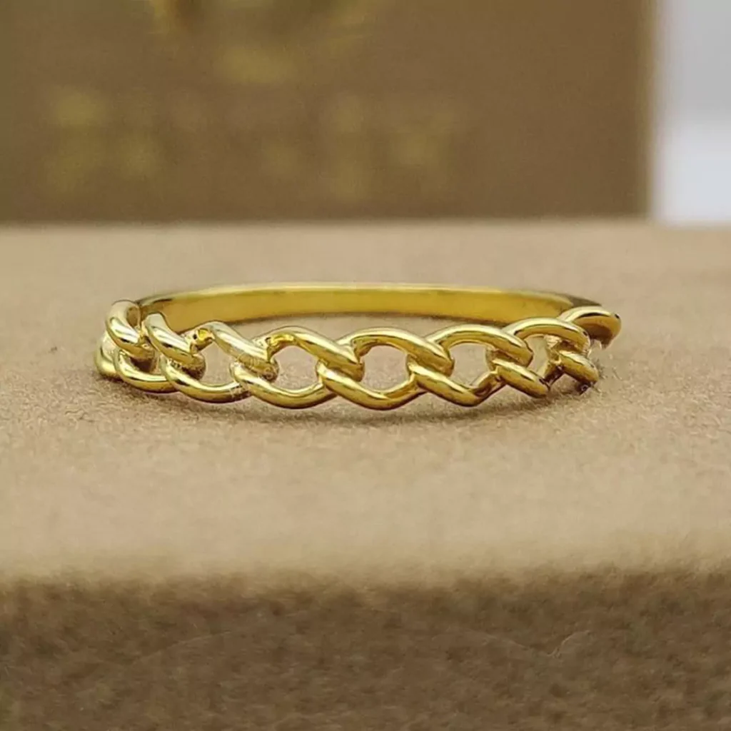 majestic gold chain rings