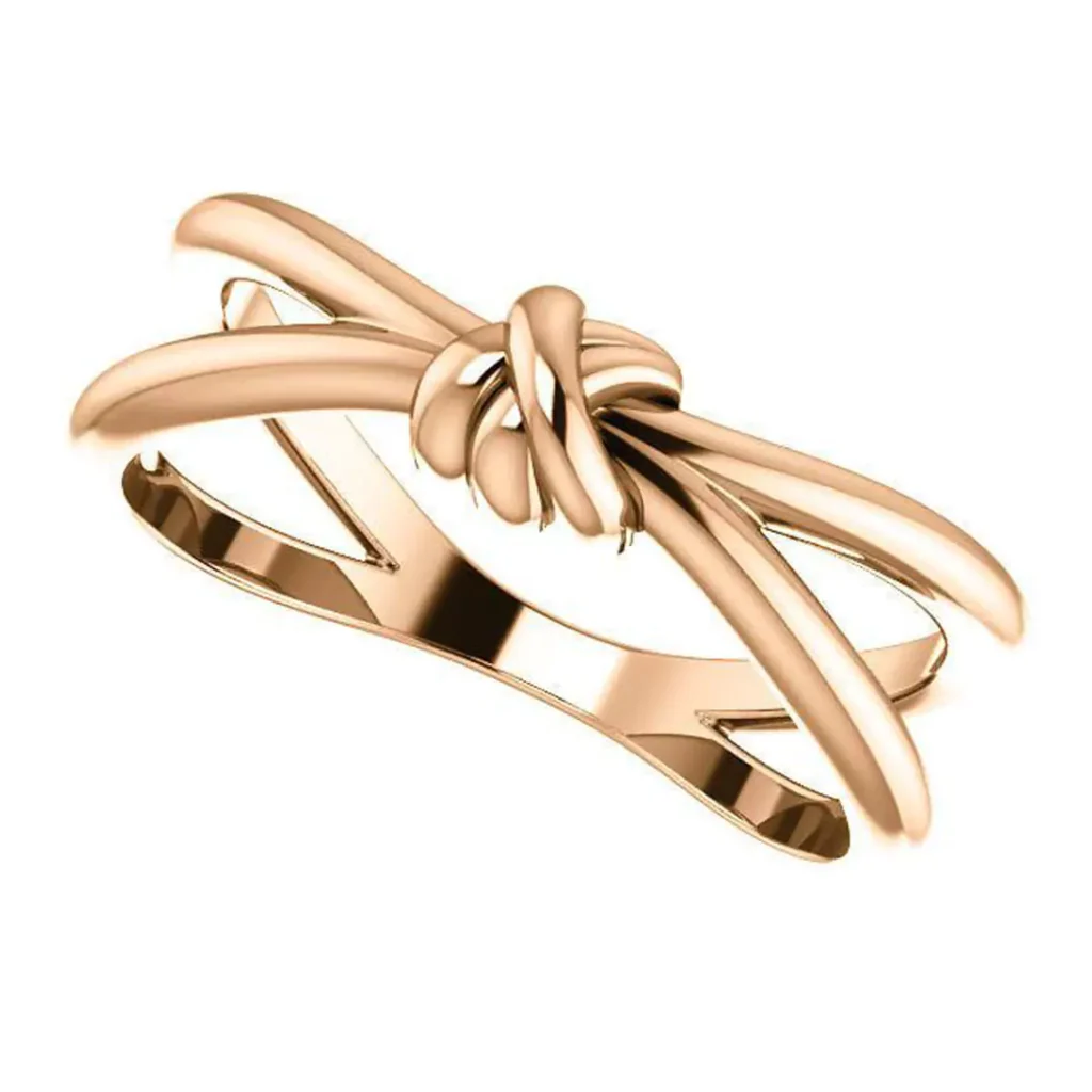 opulent gold knot rings 