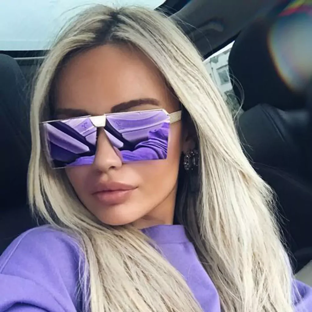 trendy colorful and fantasy sunglasses