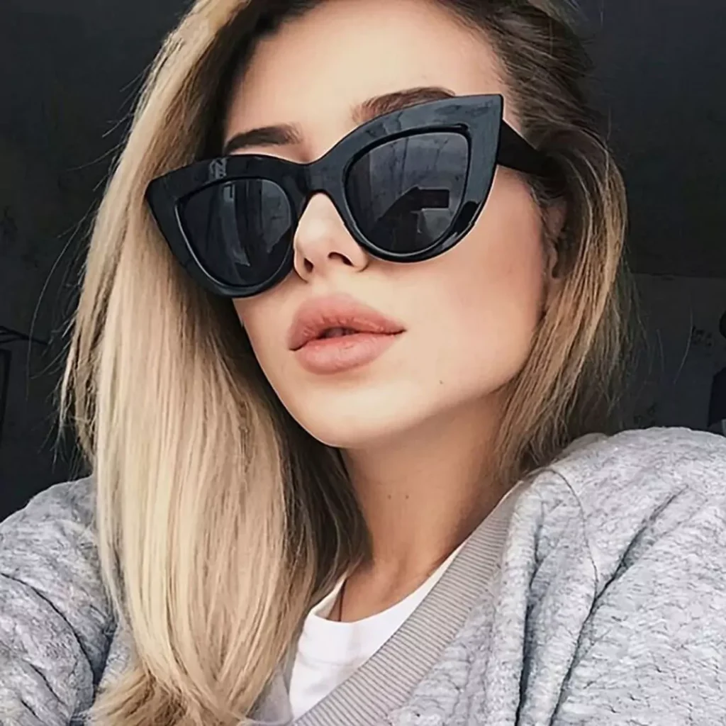 well-made cat-eye fashion sunglasses 