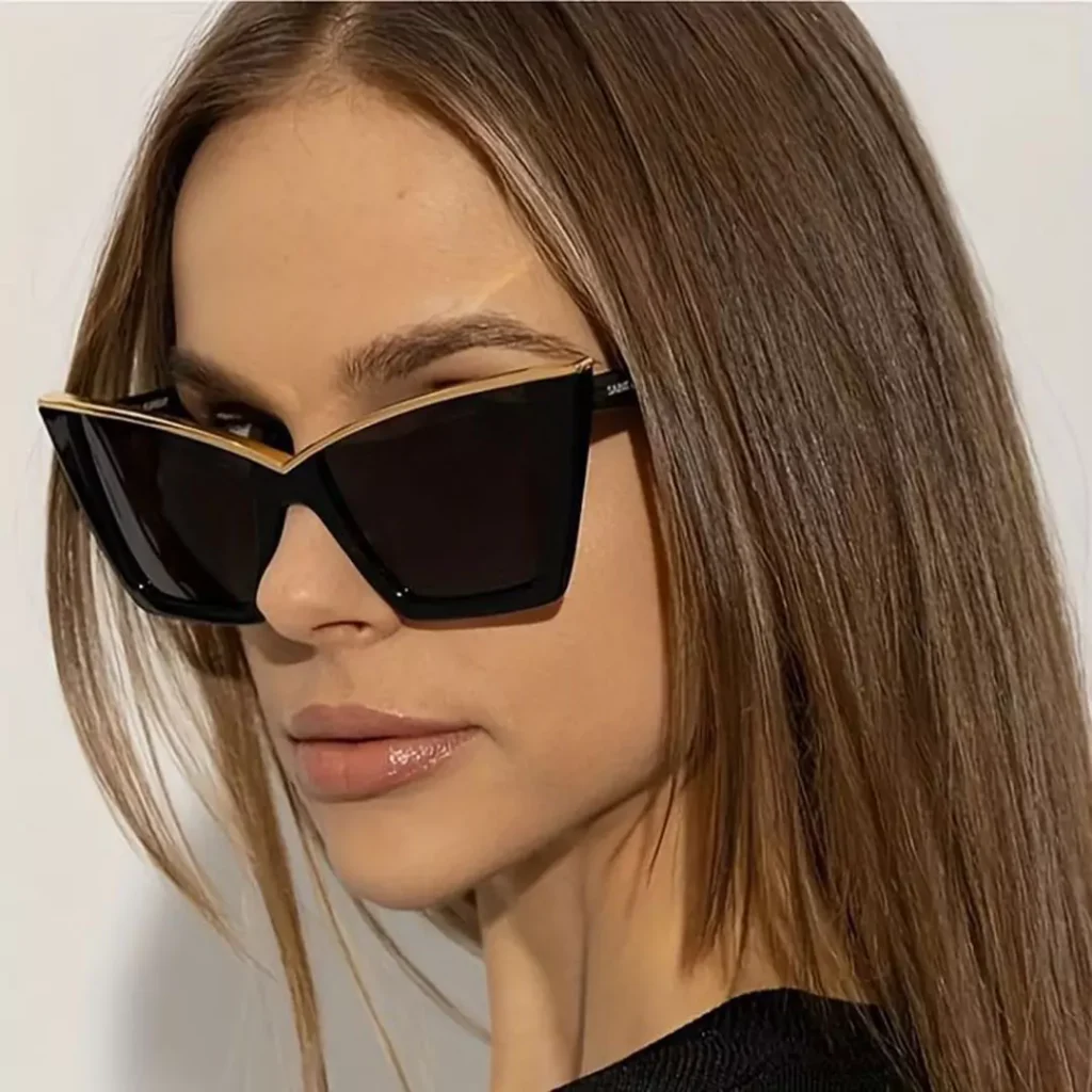 sophisticated cat-eye fashion sunglasses 