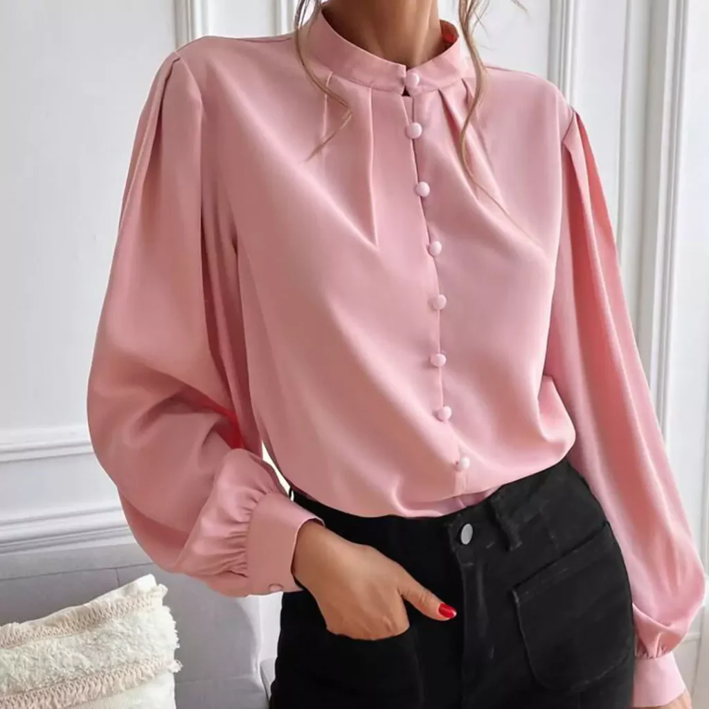 fashionable pink shirts outfit for women of 2024 