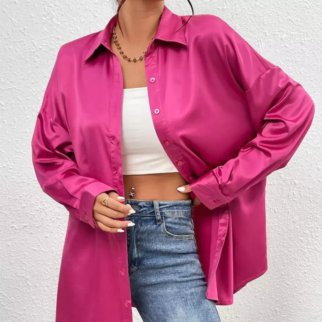 modish pink shirts outfit for women of 2024 