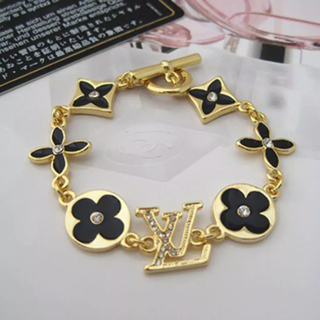 gleaming  LV gold bracelets 