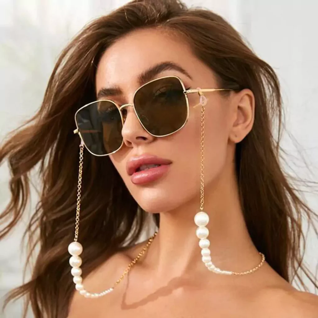 modish pearl eyeglass chains