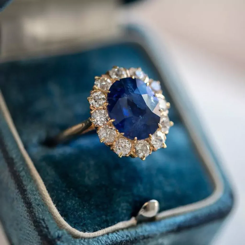 precious gold sapphire engagement rings