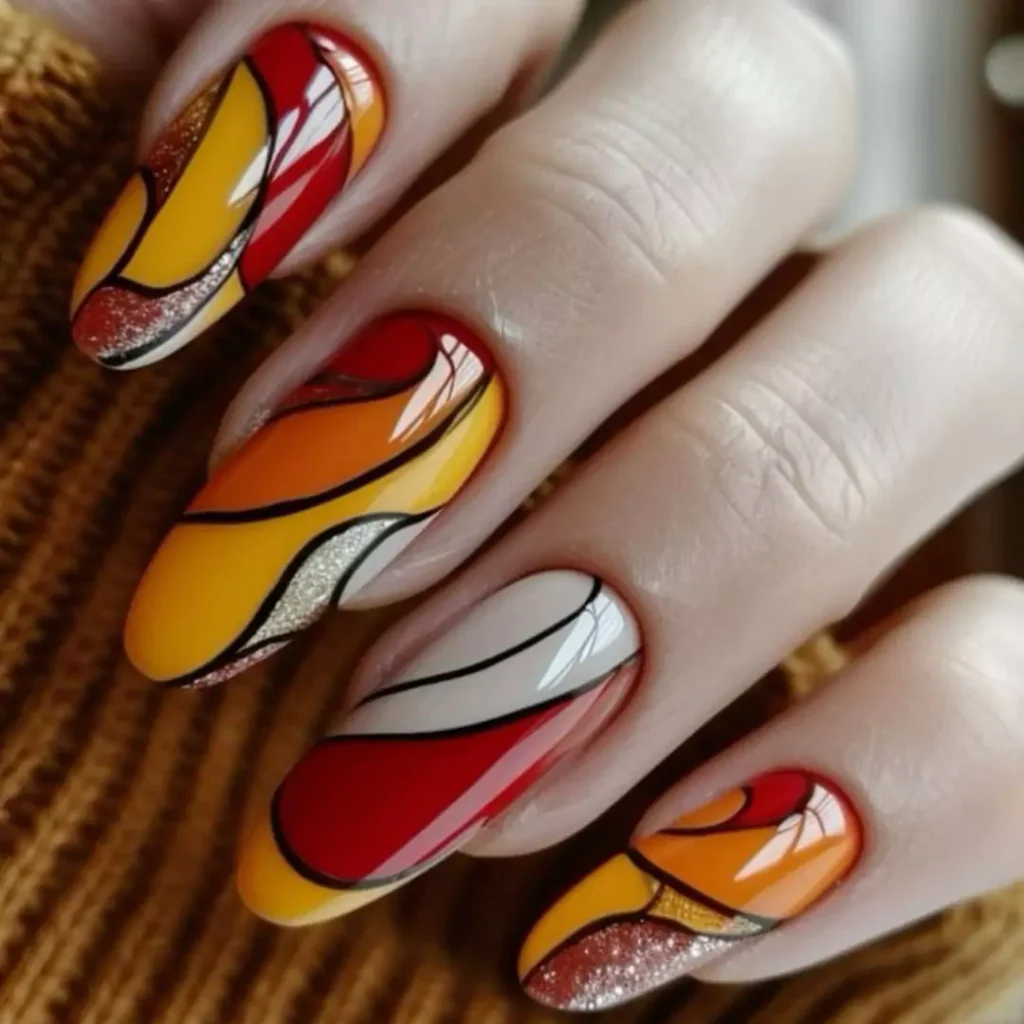 Eye-catching fantasy nail design