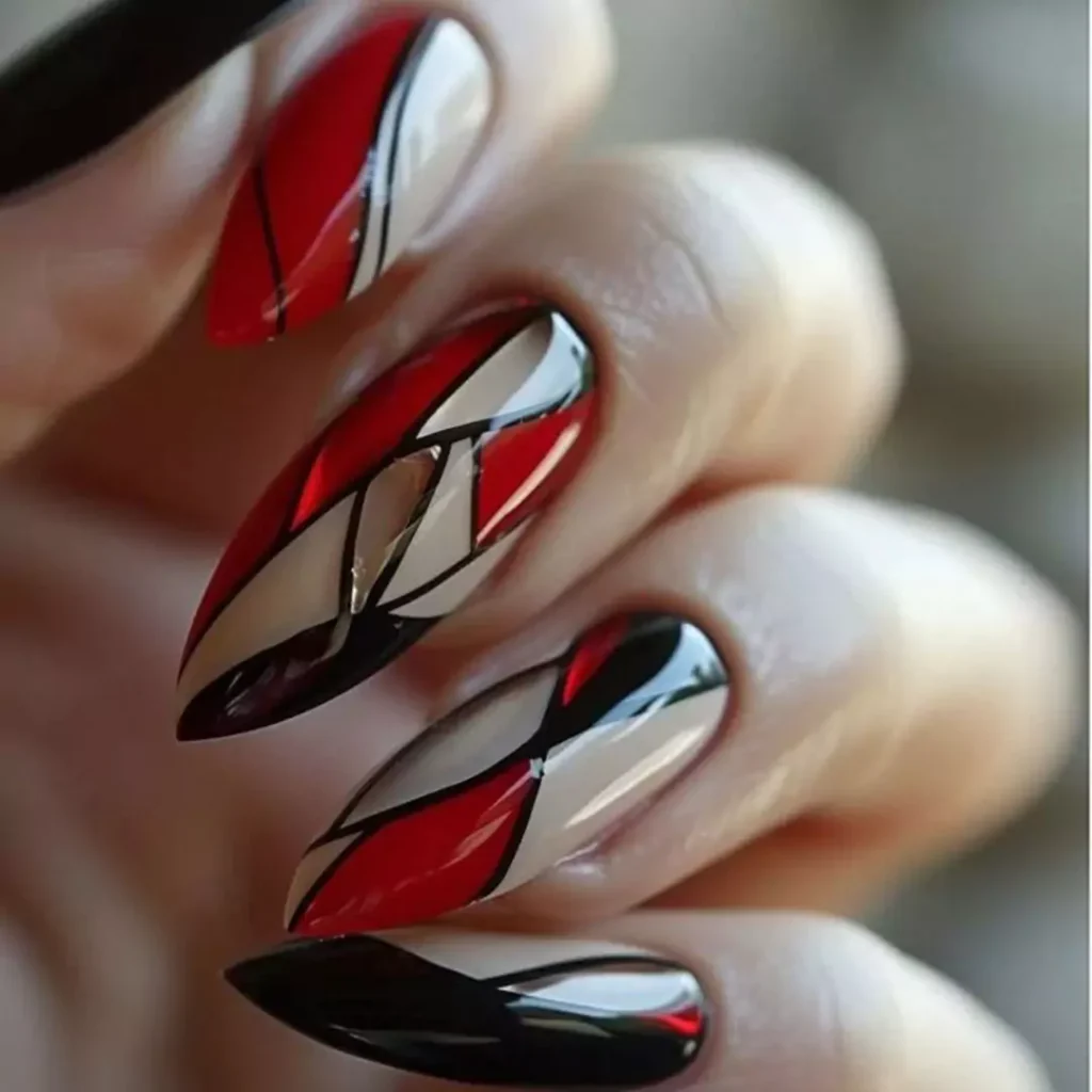 Attractive fantasy nail design