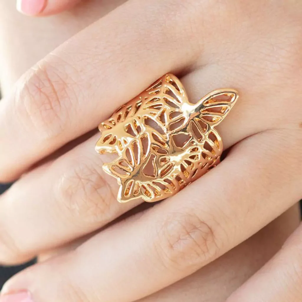 splendid butterfly gold rings