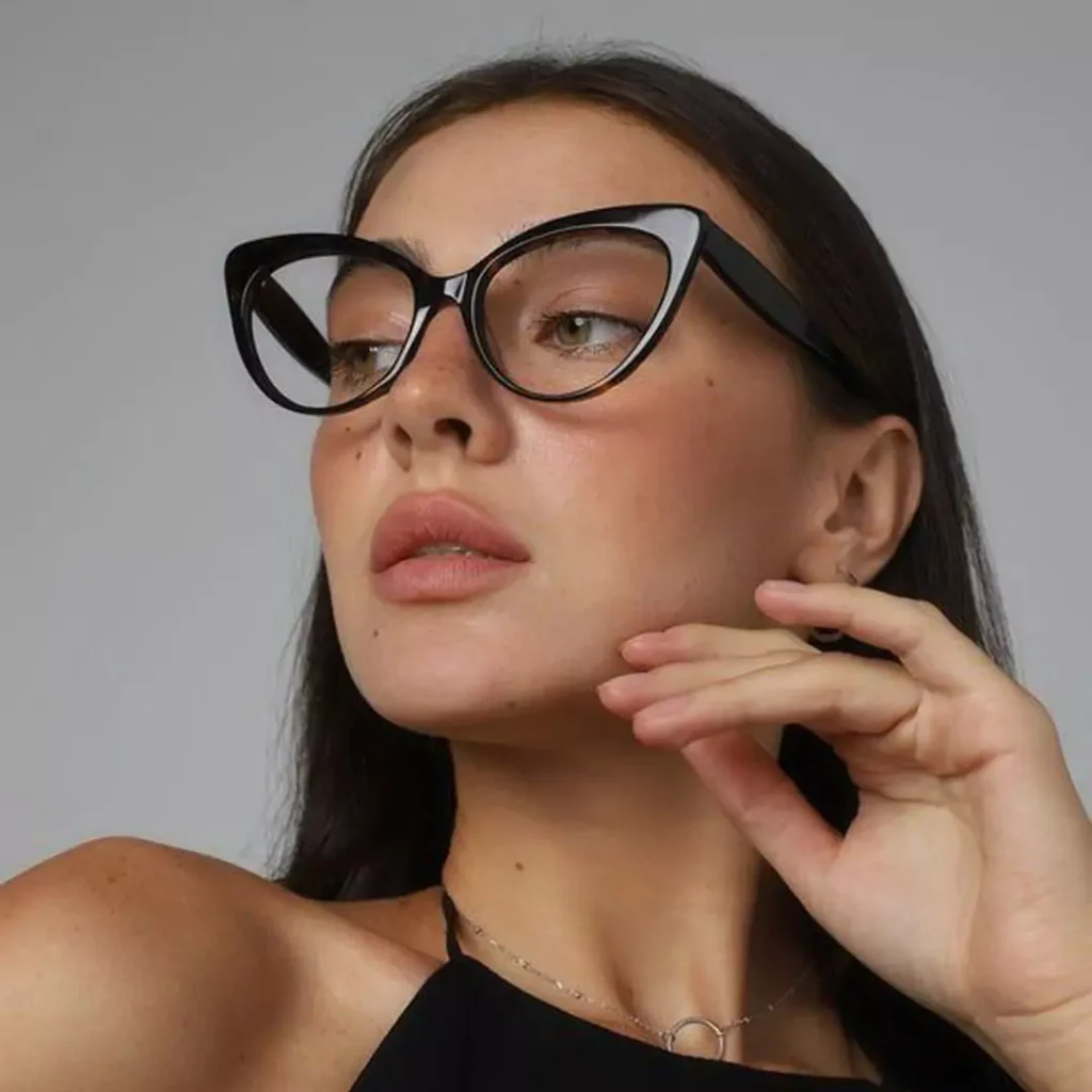 elegant black glasses for women