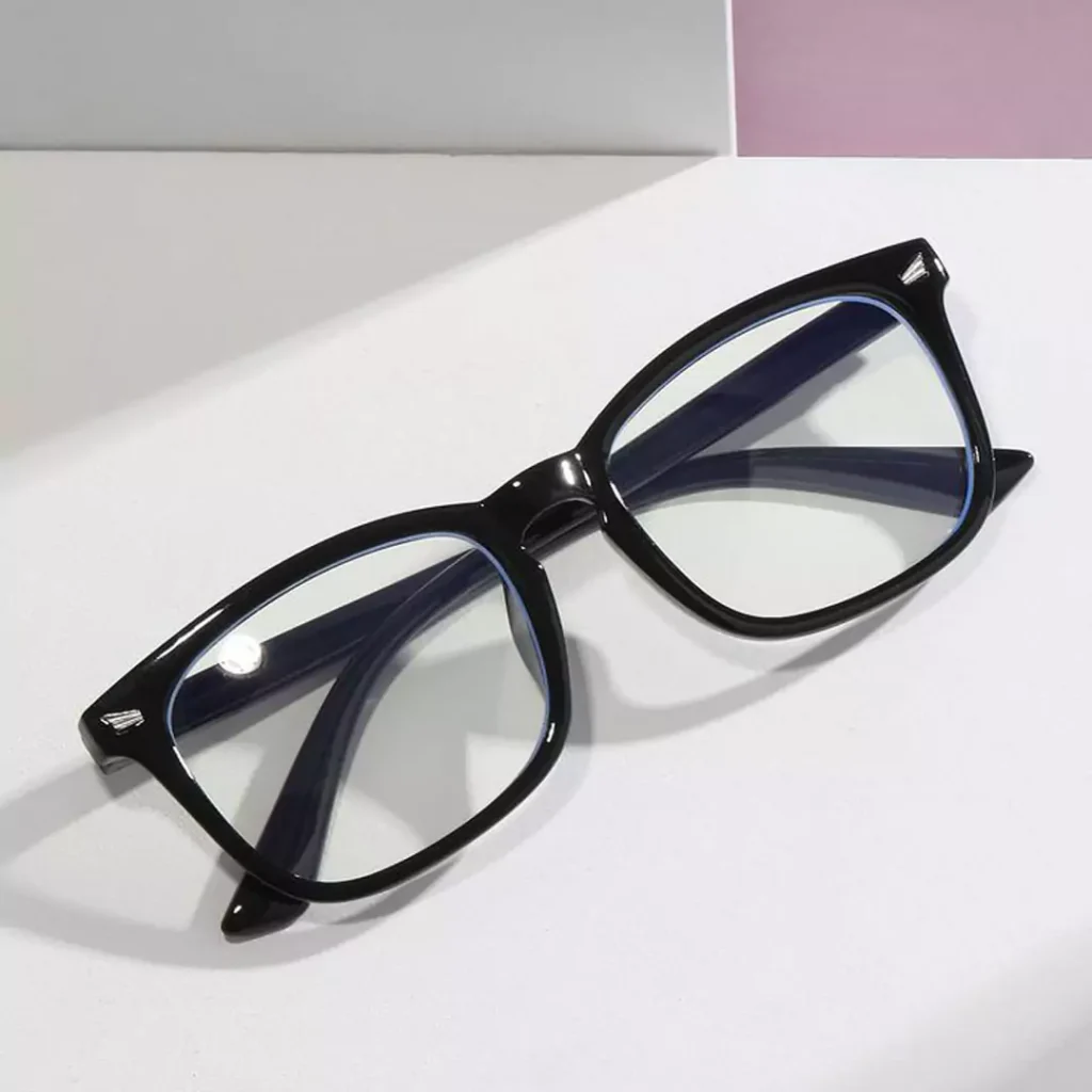 sleek black glasses for women