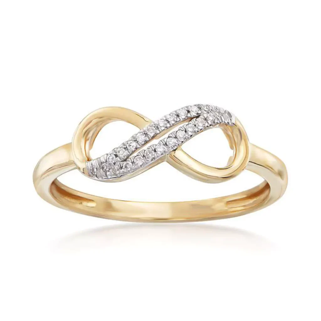 special gold infinity symbol rings 