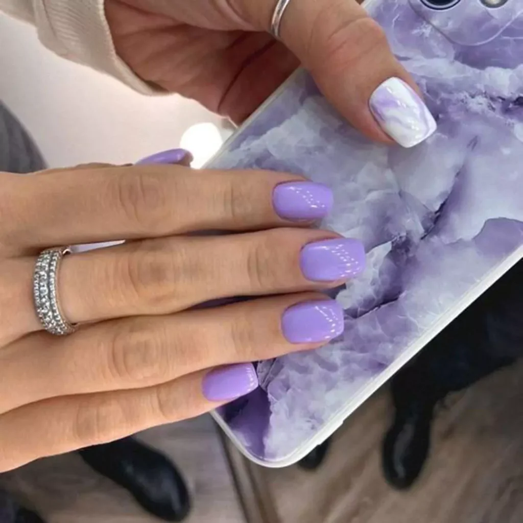 stylish lavender nail designs,spring 2024