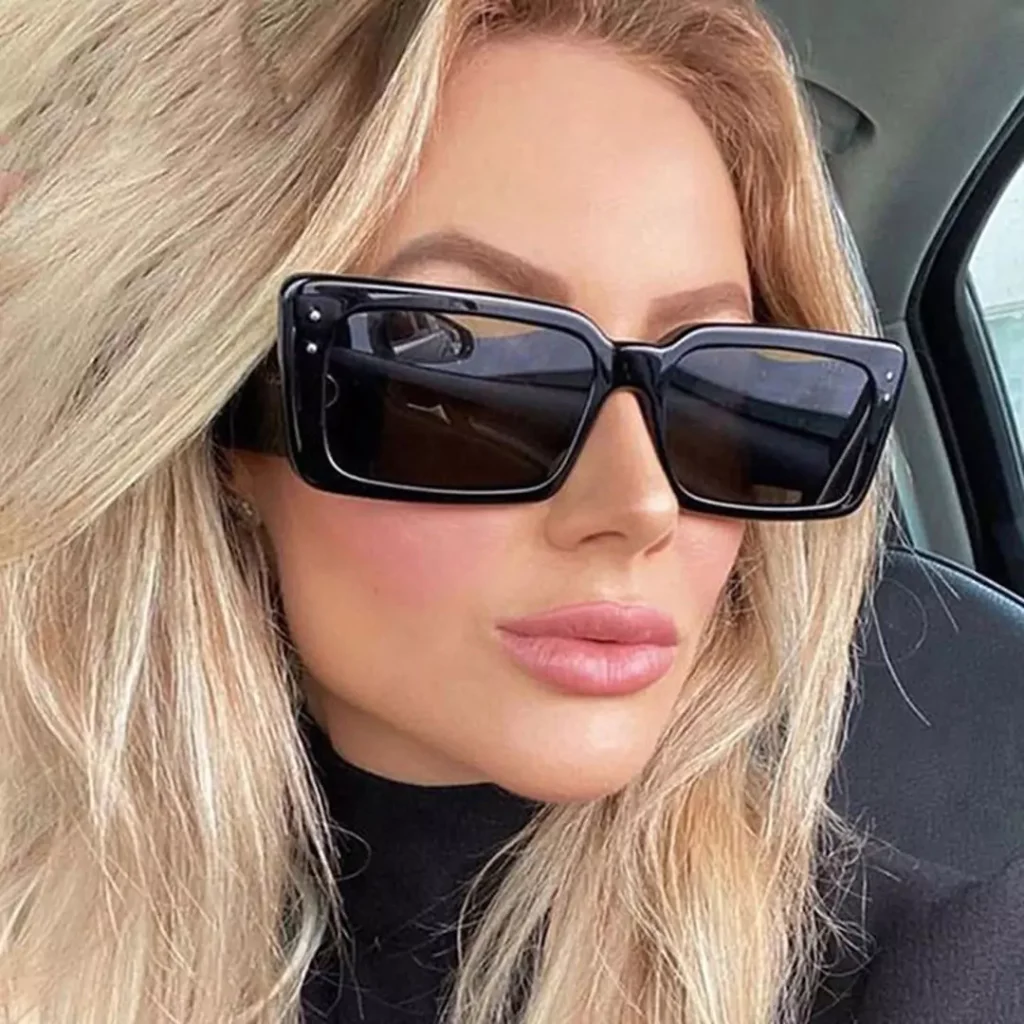 elegant rectangular sunglasses 