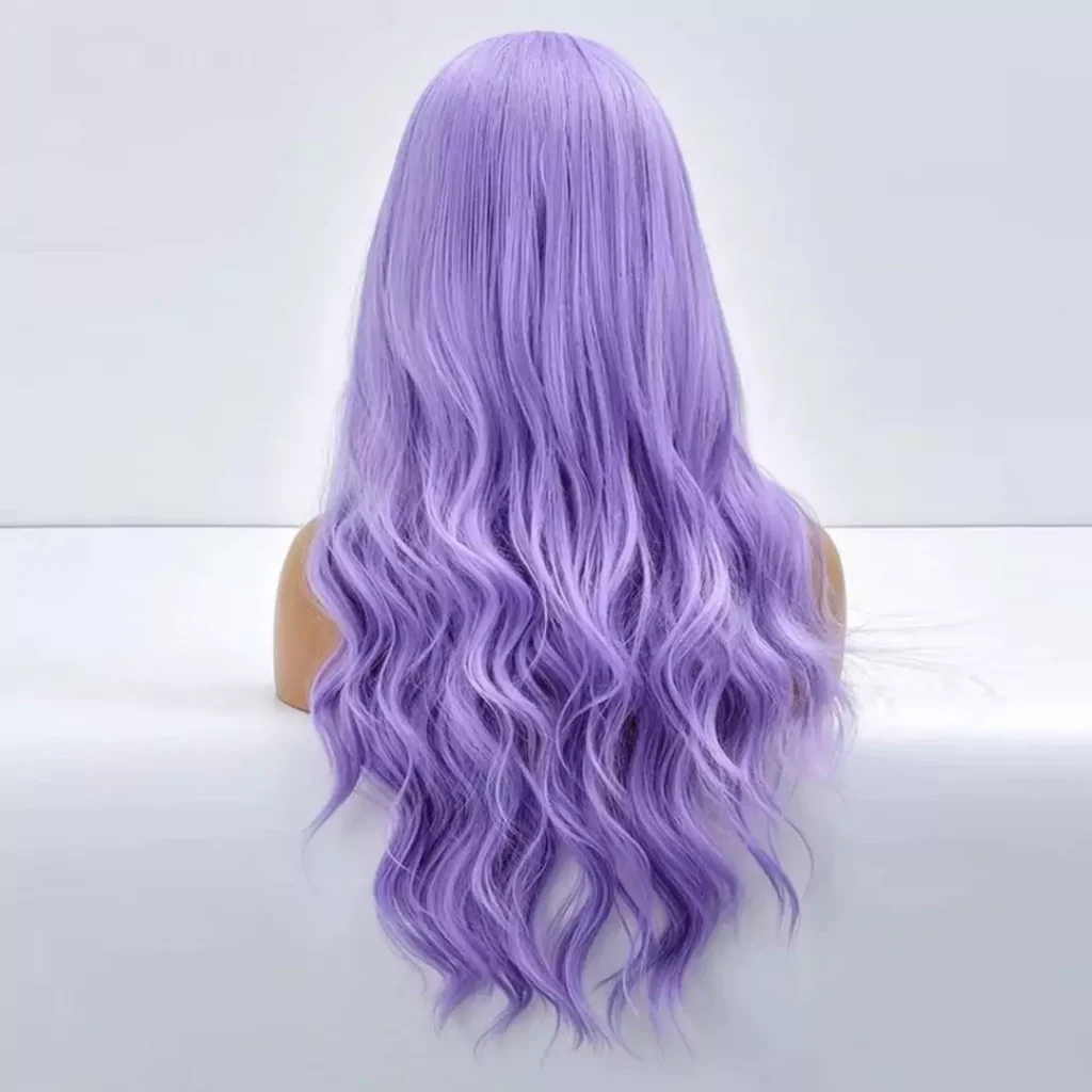 Stylish and purple hair color