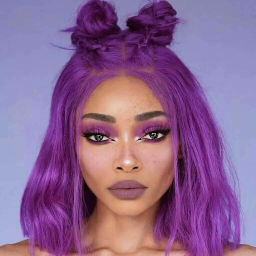 Modern purple hair color