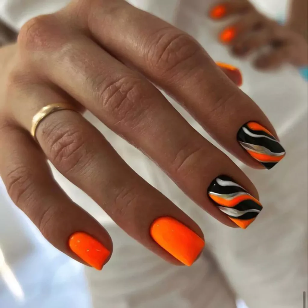 elegant short nail art with minimalist design 