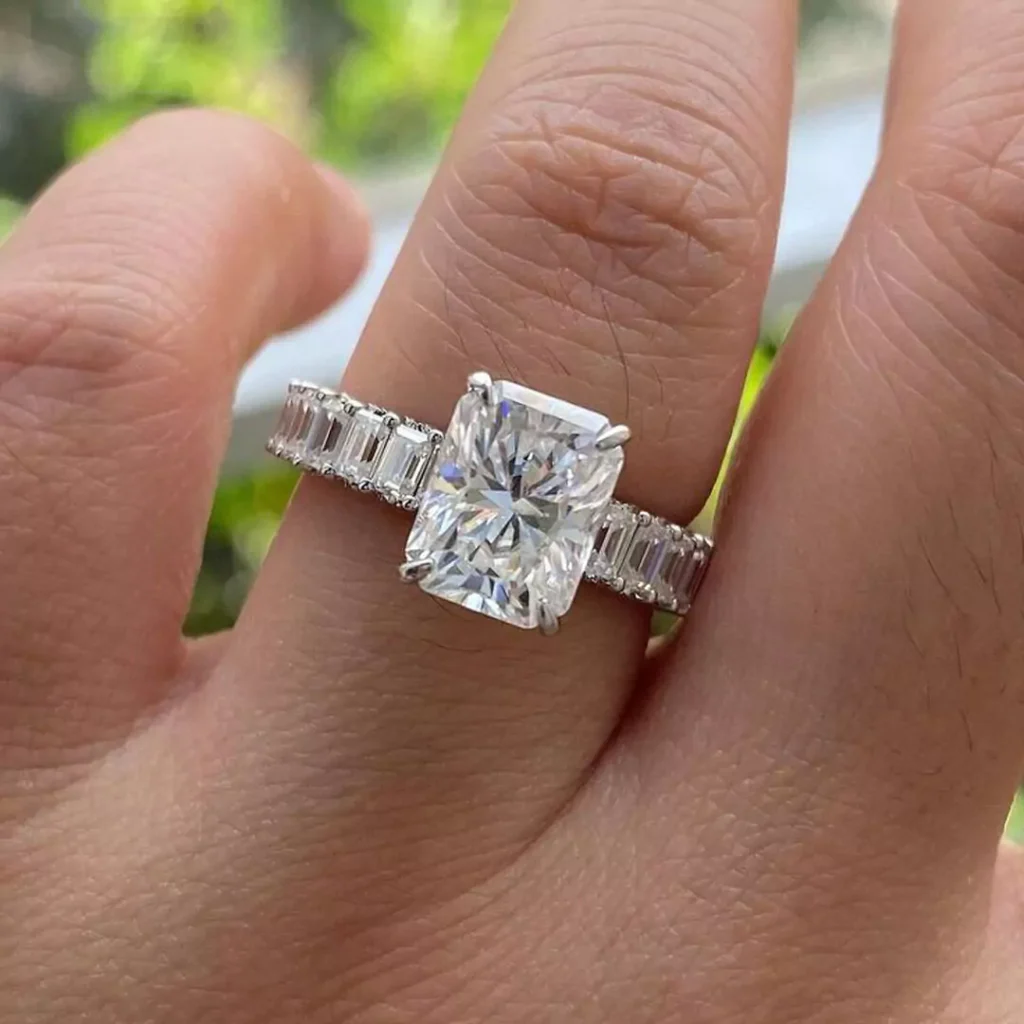 dazzling square diamond rings