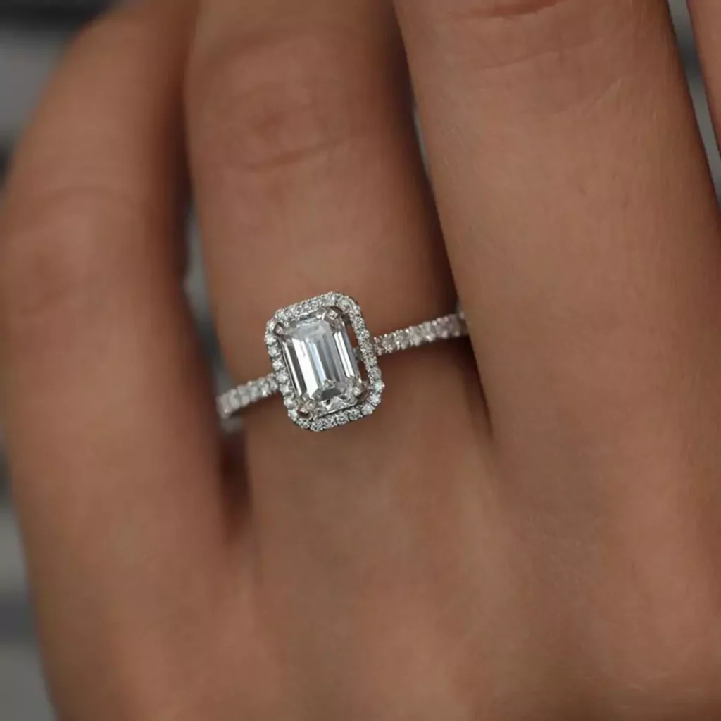 exquisite square diamond rings