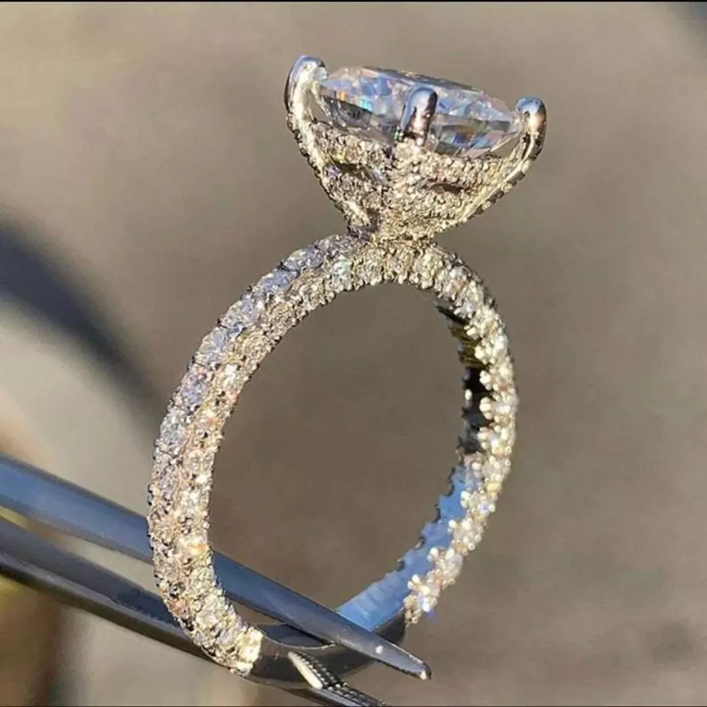 sophisticated square diamond rings