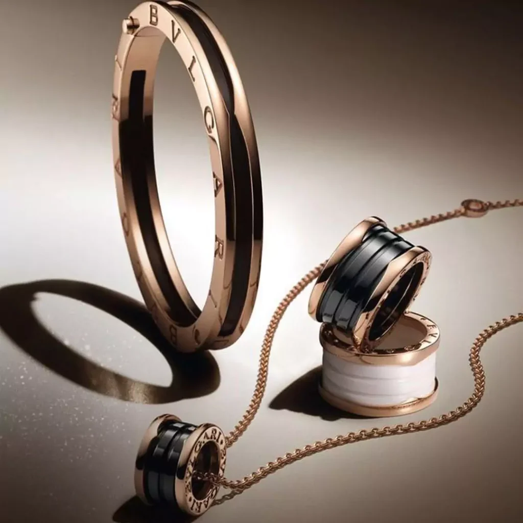 stylish BVLGARI gold rings