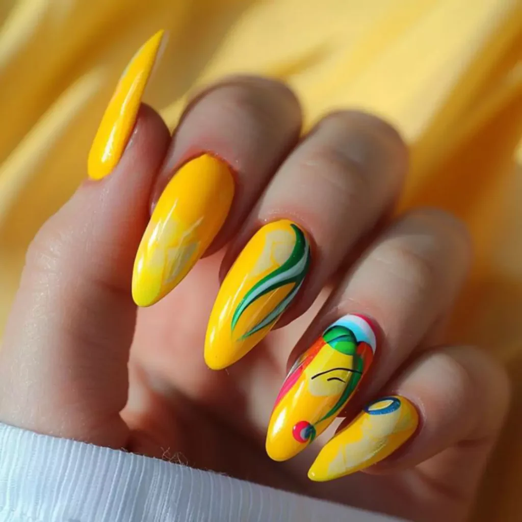 elegant trendy spring nail designs