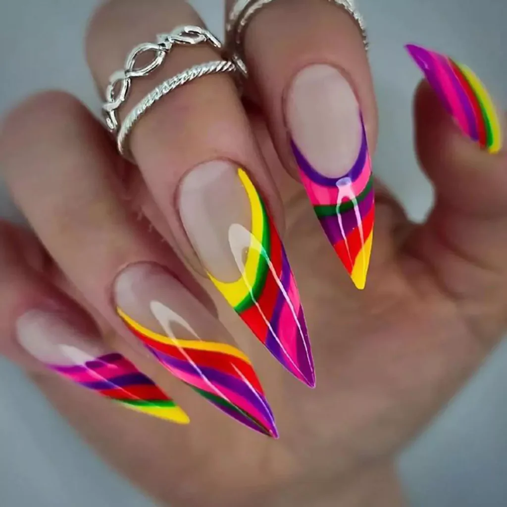 glamorous trendy spring nail designs