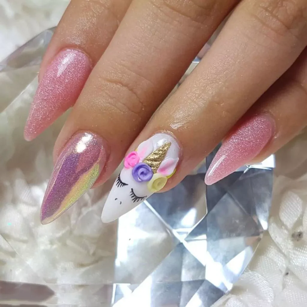 unique unicorn nail designs