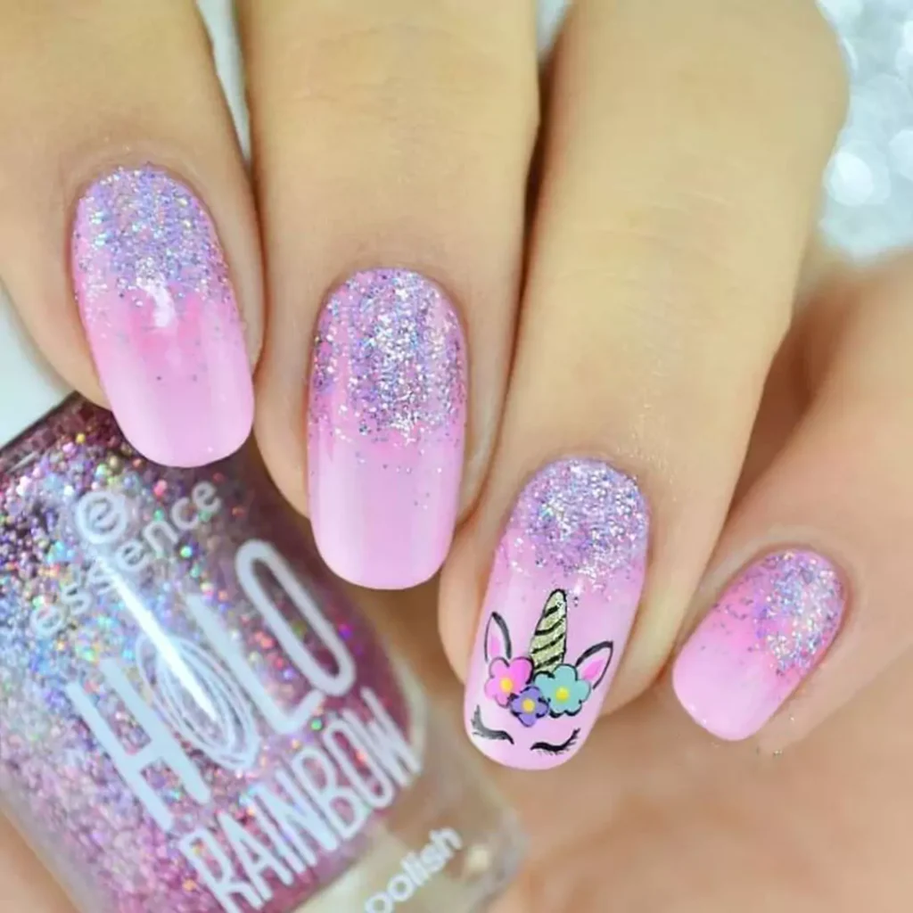 dazzling unicorn nail designs