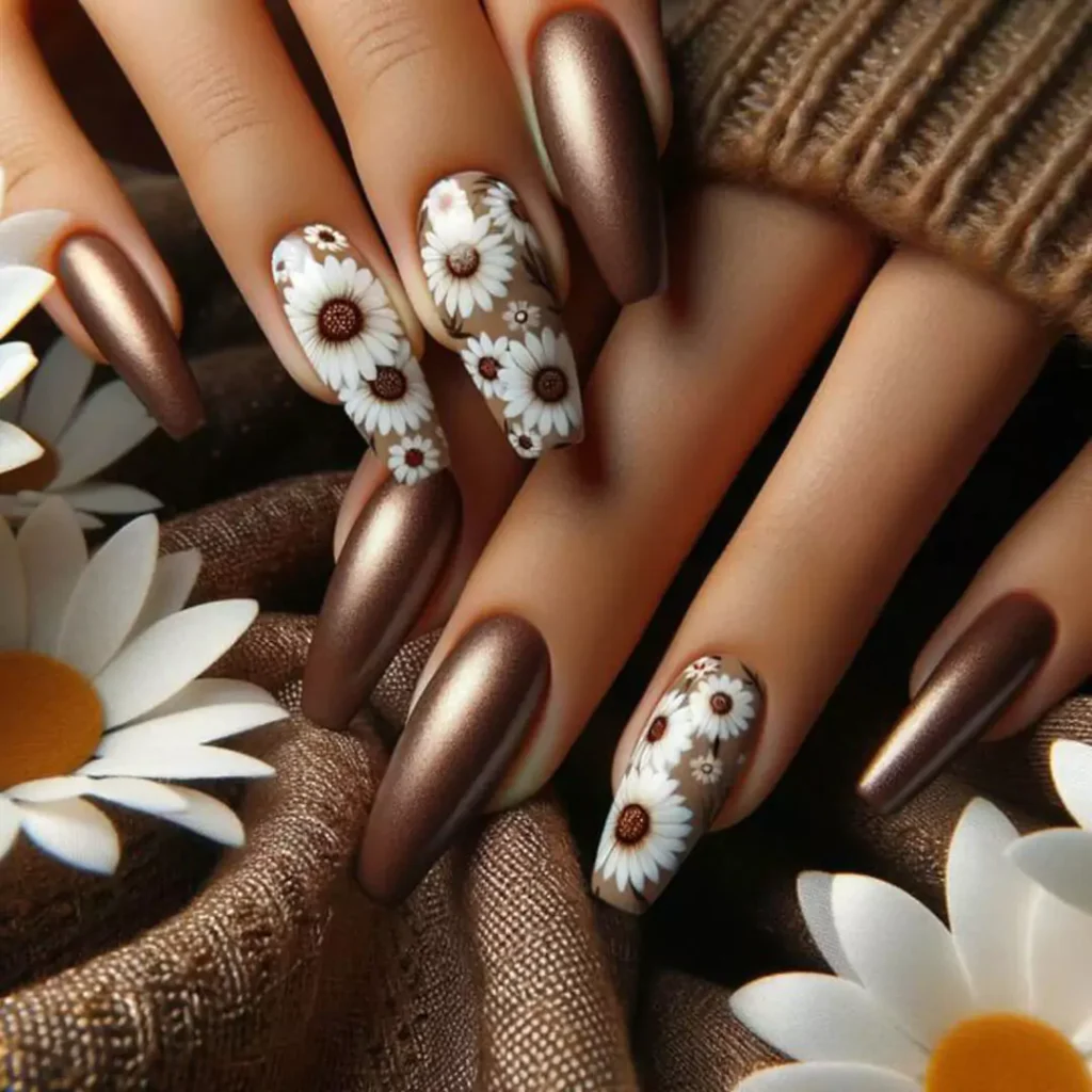 elegant brown nail designs