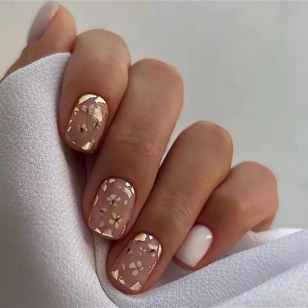 opulent short square acrylic nails