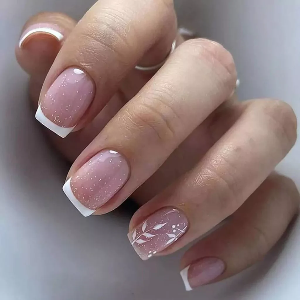 exquisite short square acrylic nails