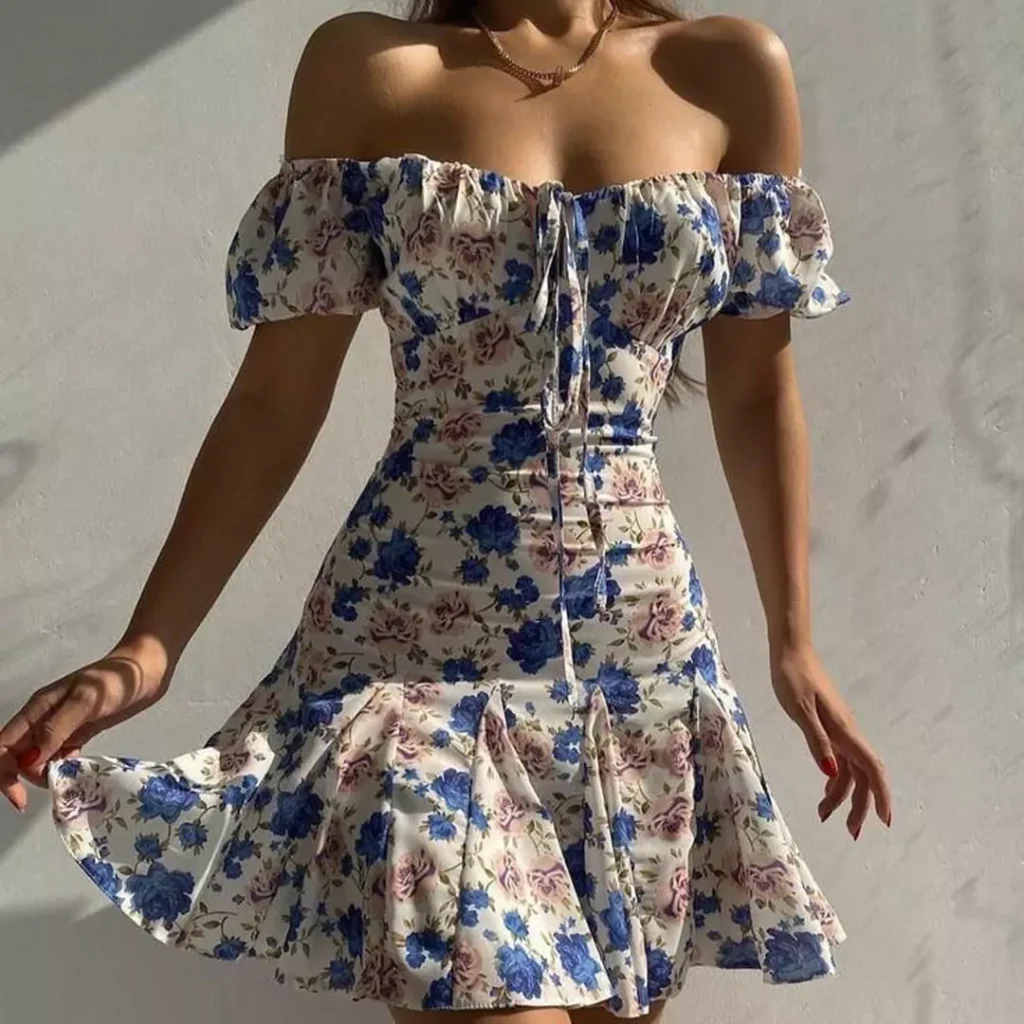 Stylish and special Short floral summer dresses