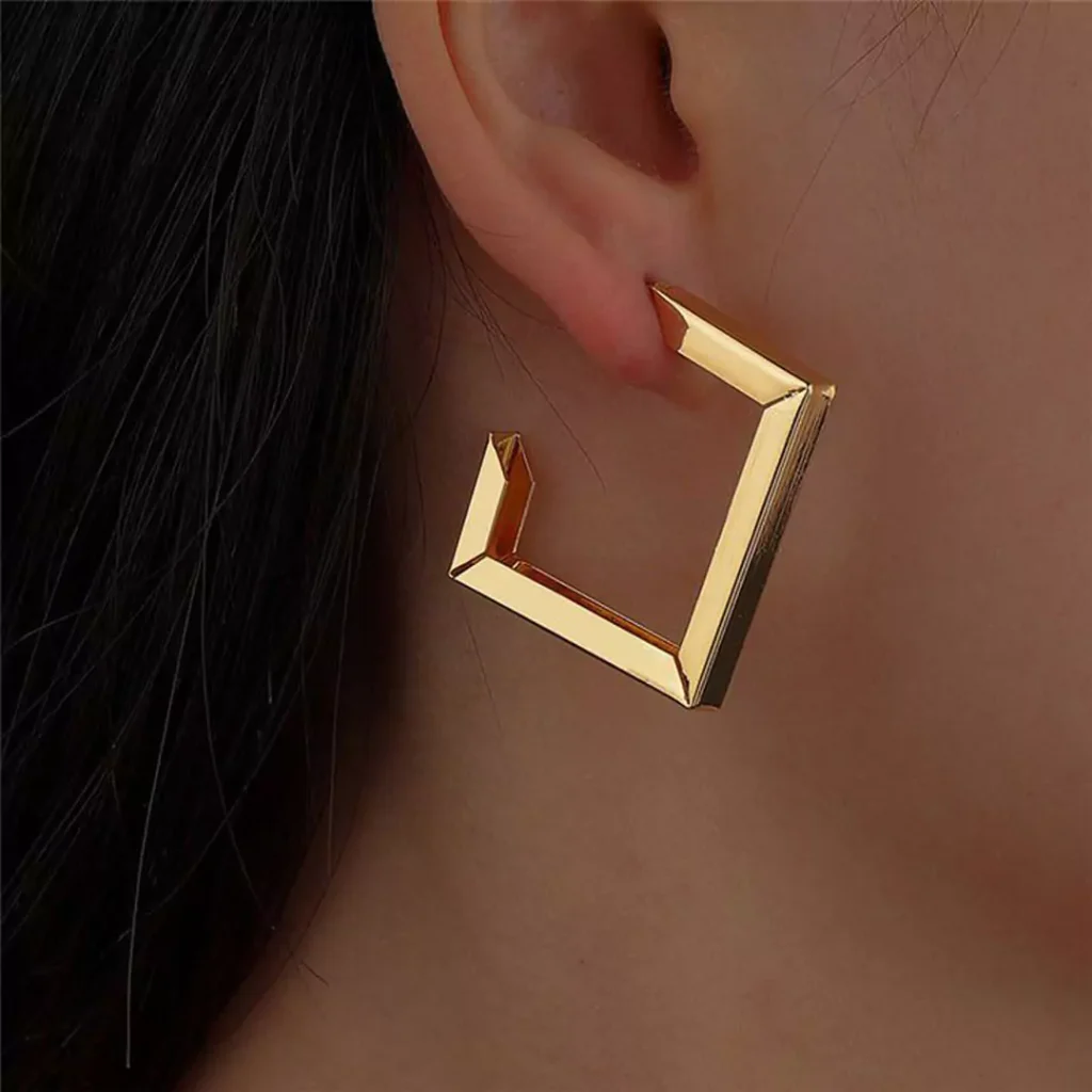 opulent gold simple studs earrings