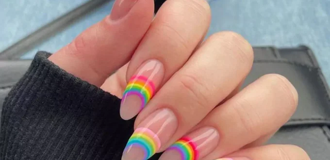 dazzling rainbow nail designs