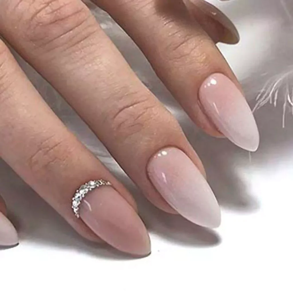 unique beige ombre nail designs