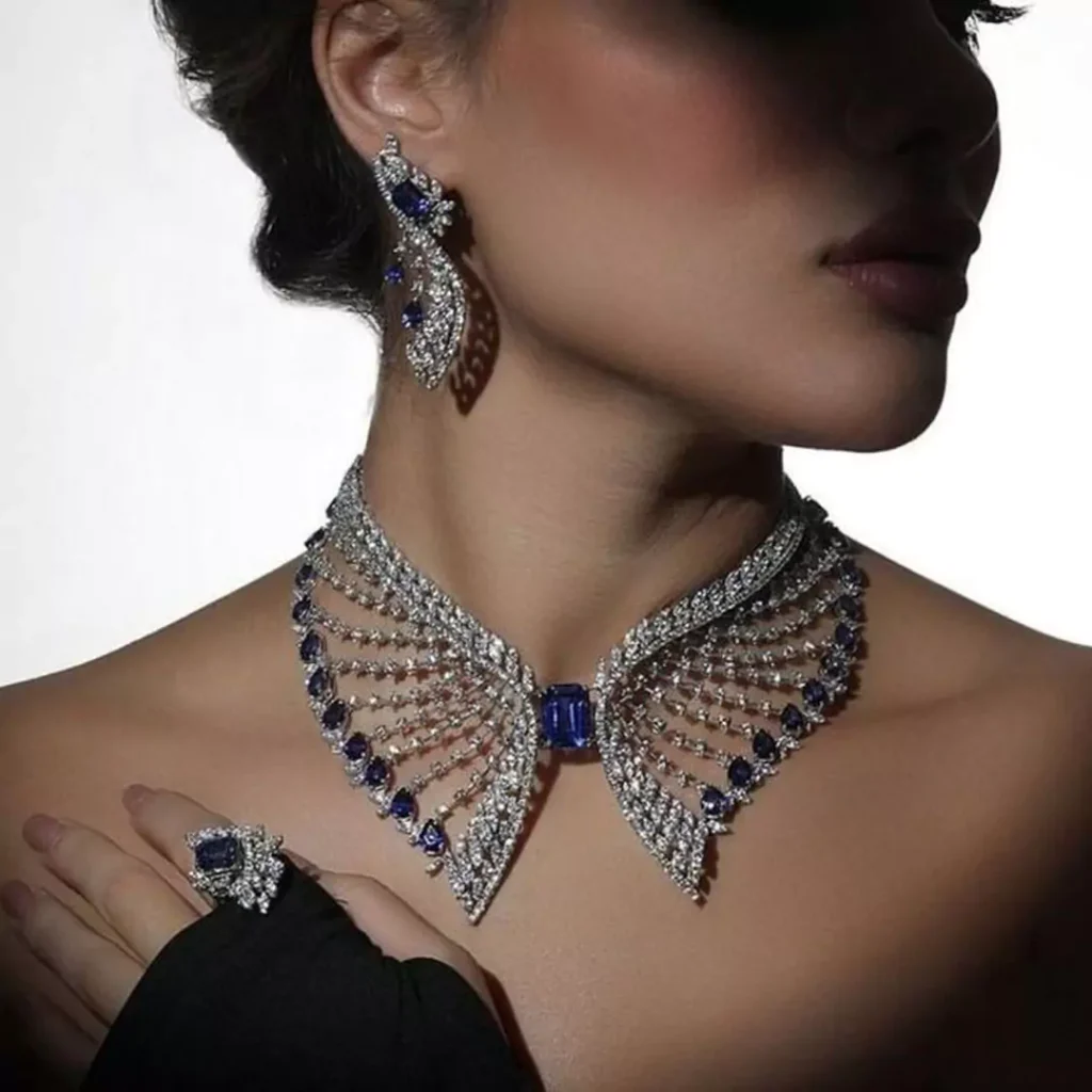 exquisite Sapphire jewelry sets