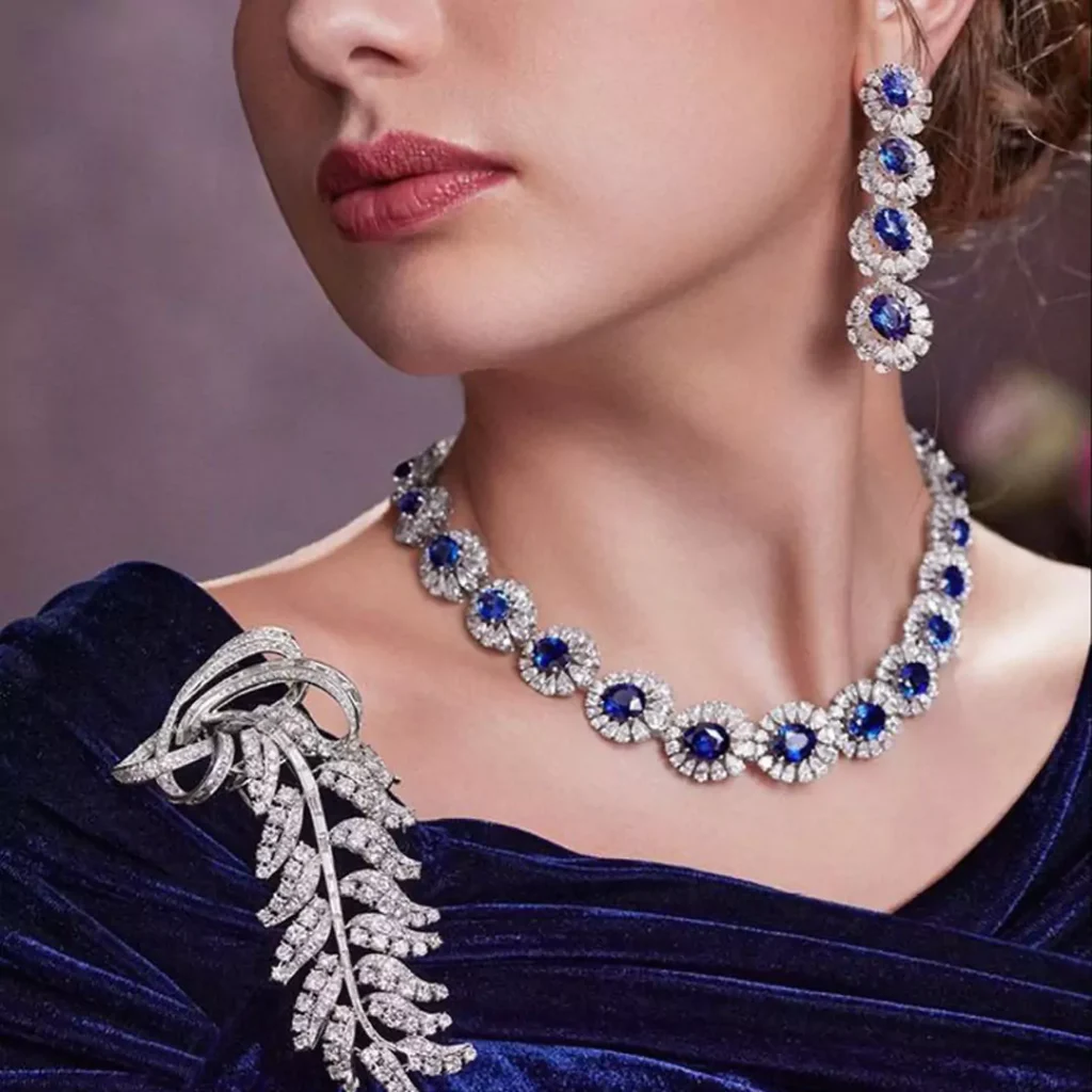 sophisticated Sapphire jewelry sets