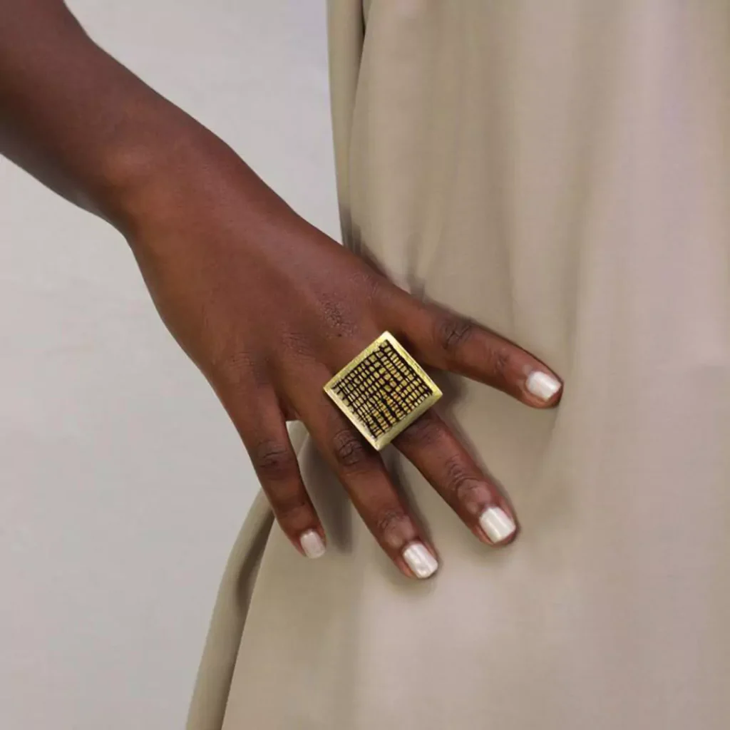 dazzling gold statement rings