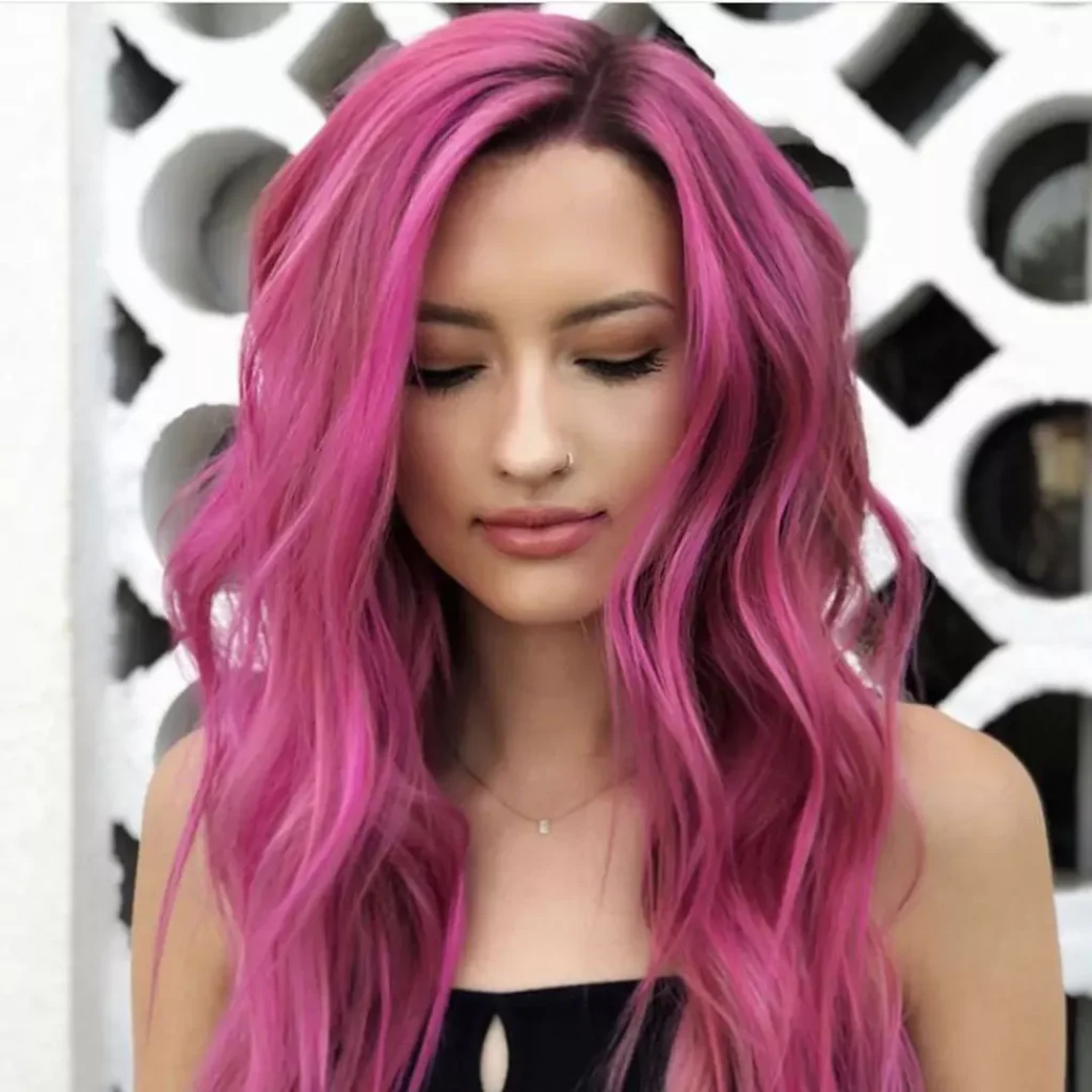 Modern Pink hair color 