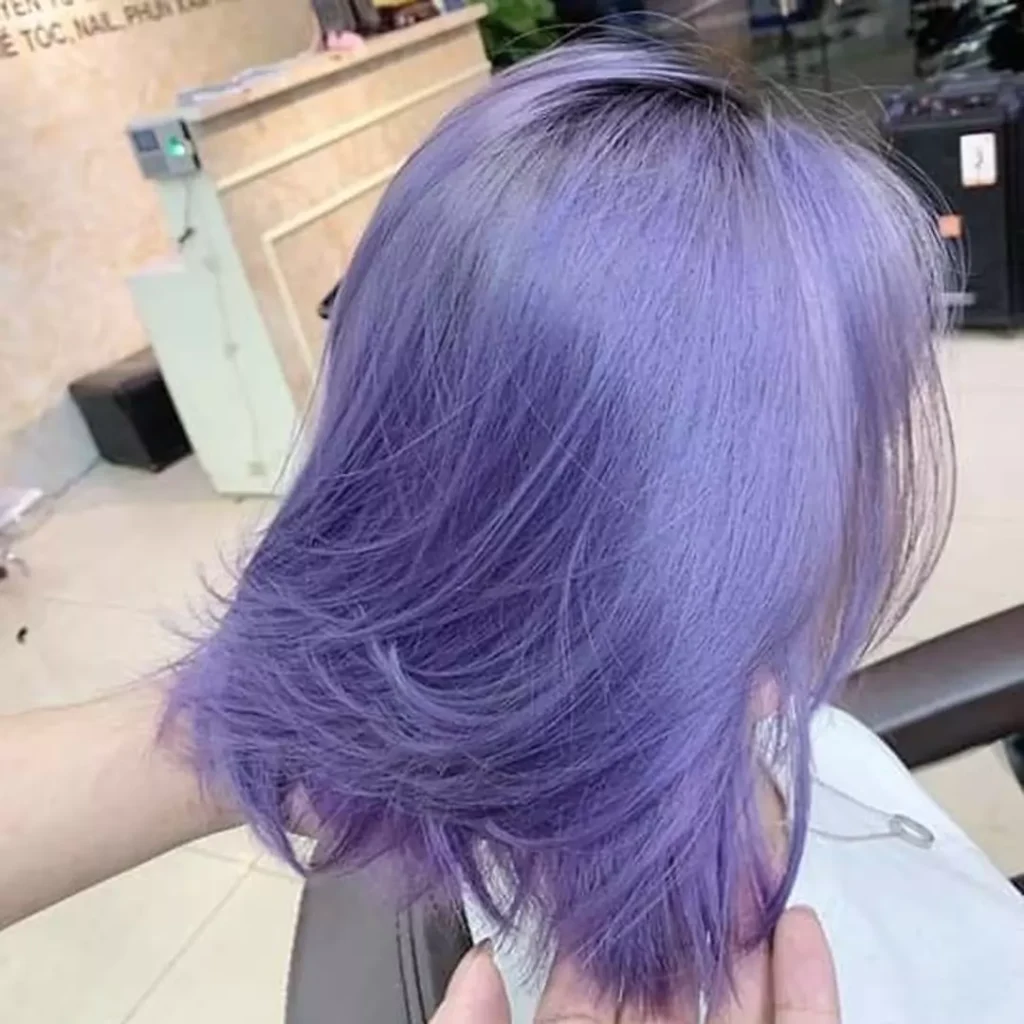 Beautiful and charming Lavender hair color