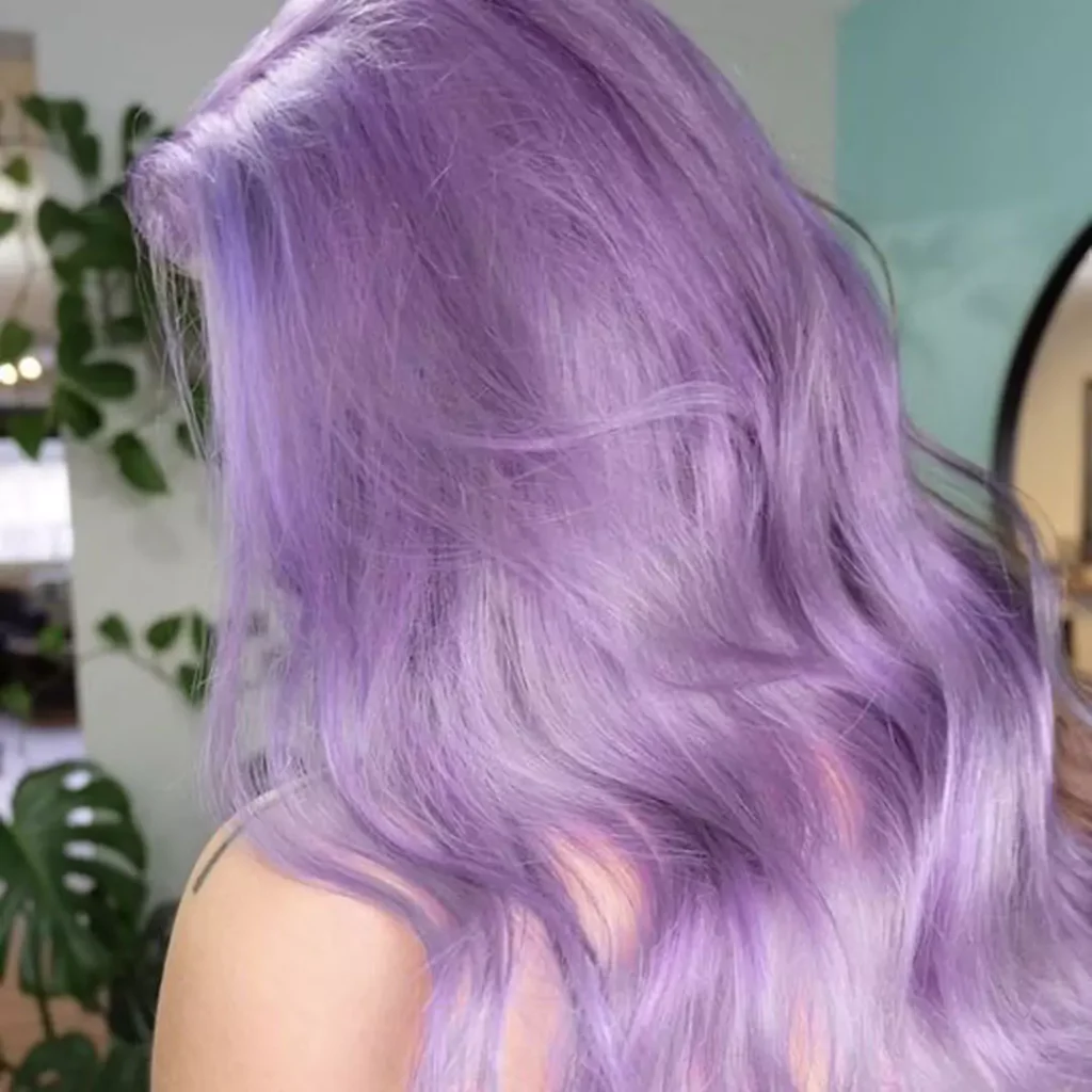 Enchanting Lavender hair color