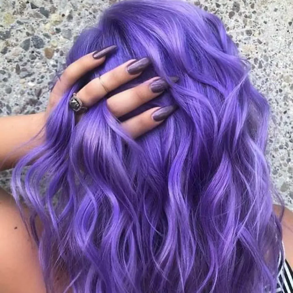 Attractive Lavender hair color